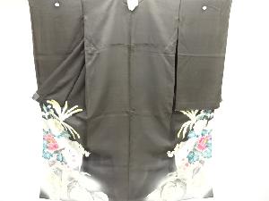 アンティーク　絽カットワーク芙蓉模様刺繍留袖